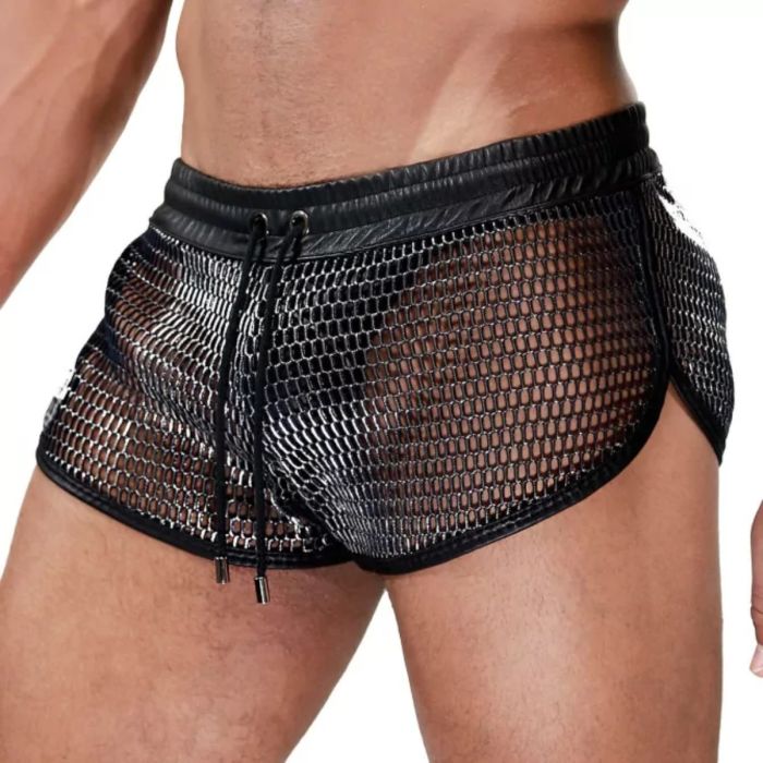 TOF Paris Roman Mesh Shorts Black