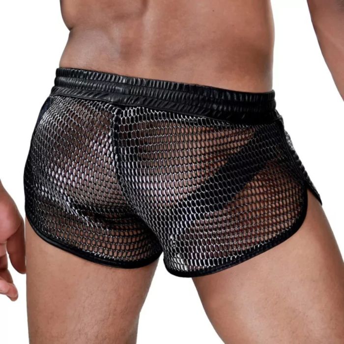 TOF Paris Roman Mesh Shorts Black