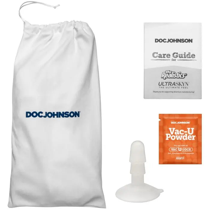 Signature Cocks - Pressure - 10 Inch ULTRASKYN Cock with Removable Vac-U-Lock Suction Cup accessories