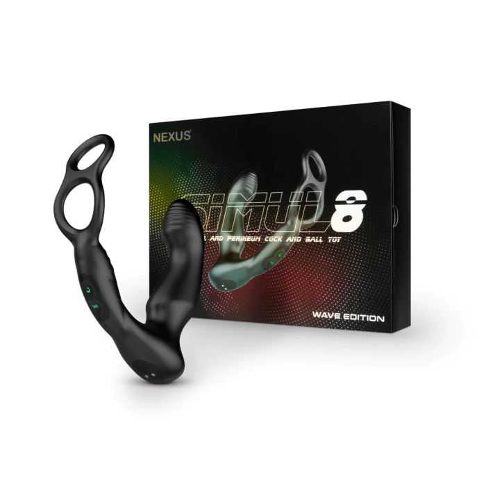 Nexus Simul8 Wave Edition Vibrating Dual Motor Anal Cock and Ball Stimulator