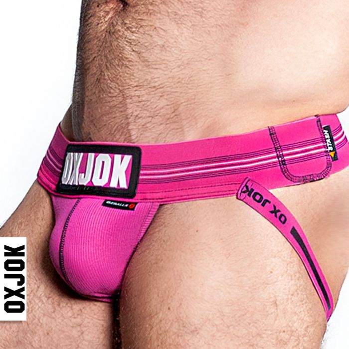 Oxballs Slingjock Upthrust Slider-Strap Jock Strap Pink Sky