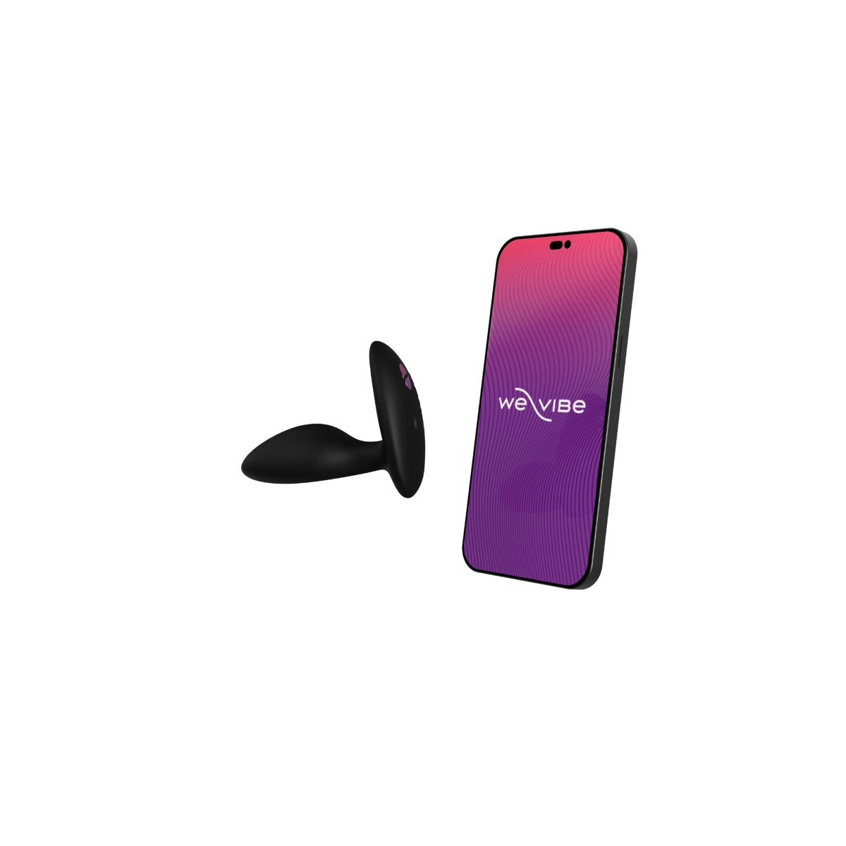 We-Vibe Ditto+ Vibrating Anal Plug Satin Black with phone app for control