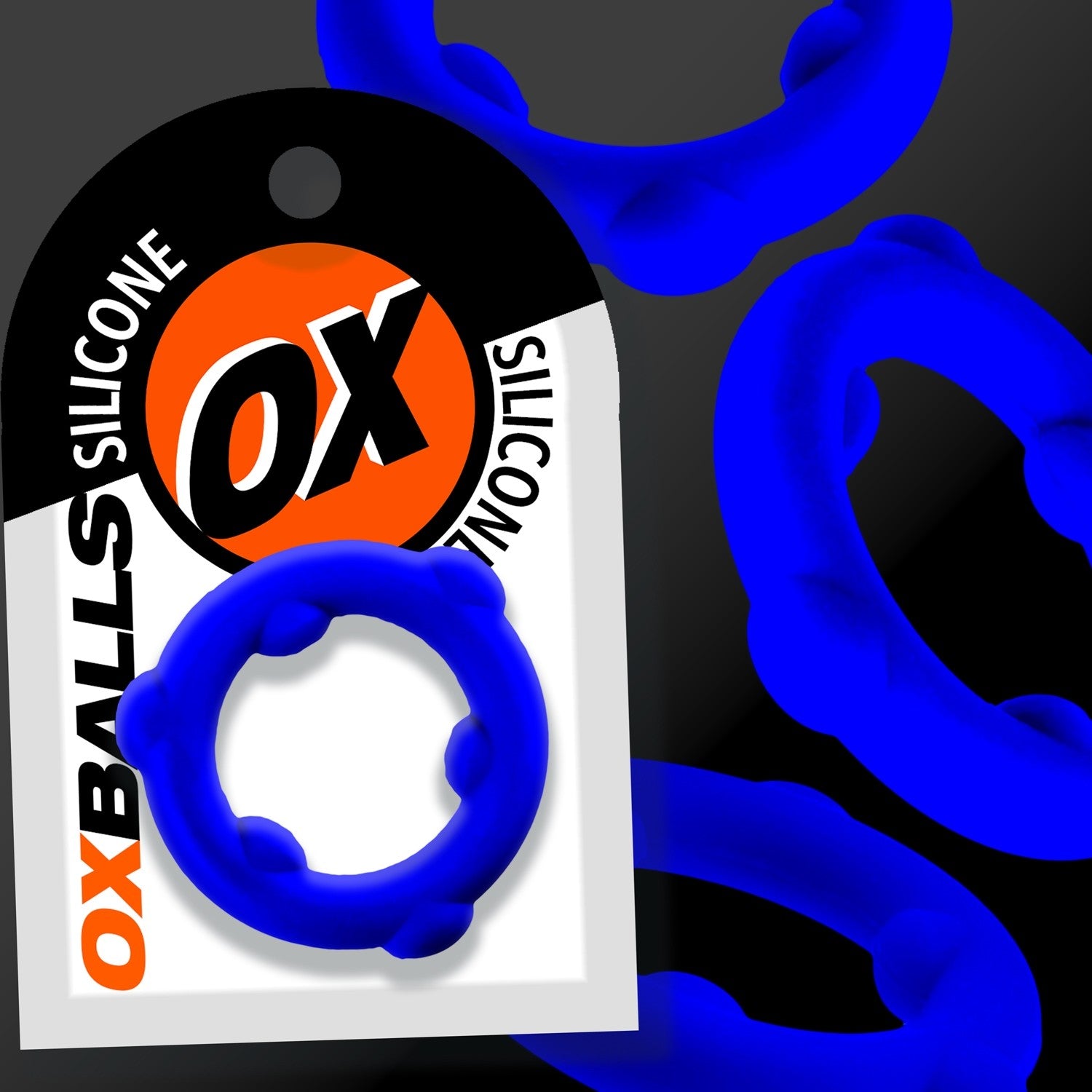 Oxballs SPINNER Cock Ring Glacier Silicone graphic