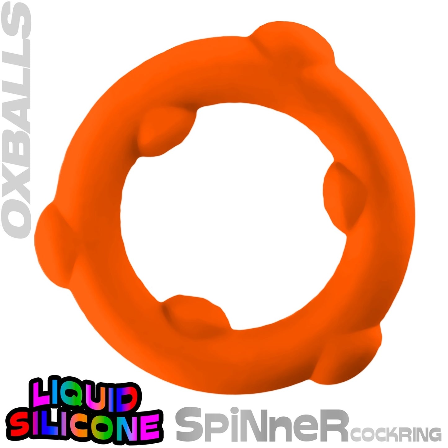 Oxballs SPINNER Cock Ring Orange Silicone promo graphic