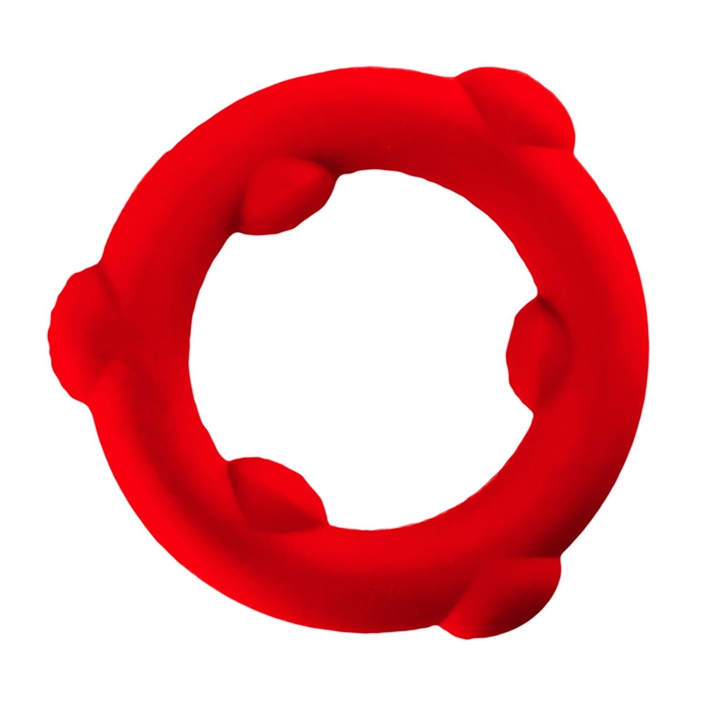 Oxballs SPINNER Cock Ring Red Silicone