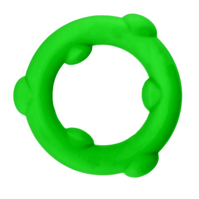 Oxballs SPINNER Silicone Cock Ring Frog Green