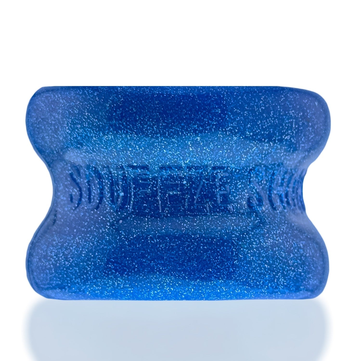 Oxballs SQUEEZE SHORT Ball Stretcher Blue Fire side view