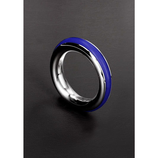 Shots Cazzo Tensions Stainless Steel Cock Ring Blue 45mm (8131772023023)