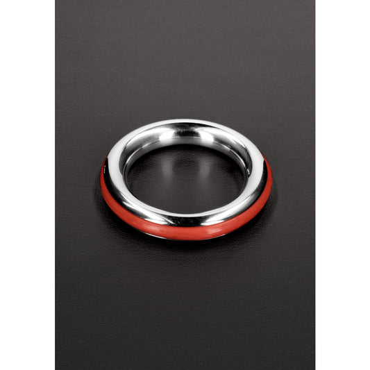 Shots Cazzo Tensions Stainless Steel Cock Ring Red 45mm (8131772219631)