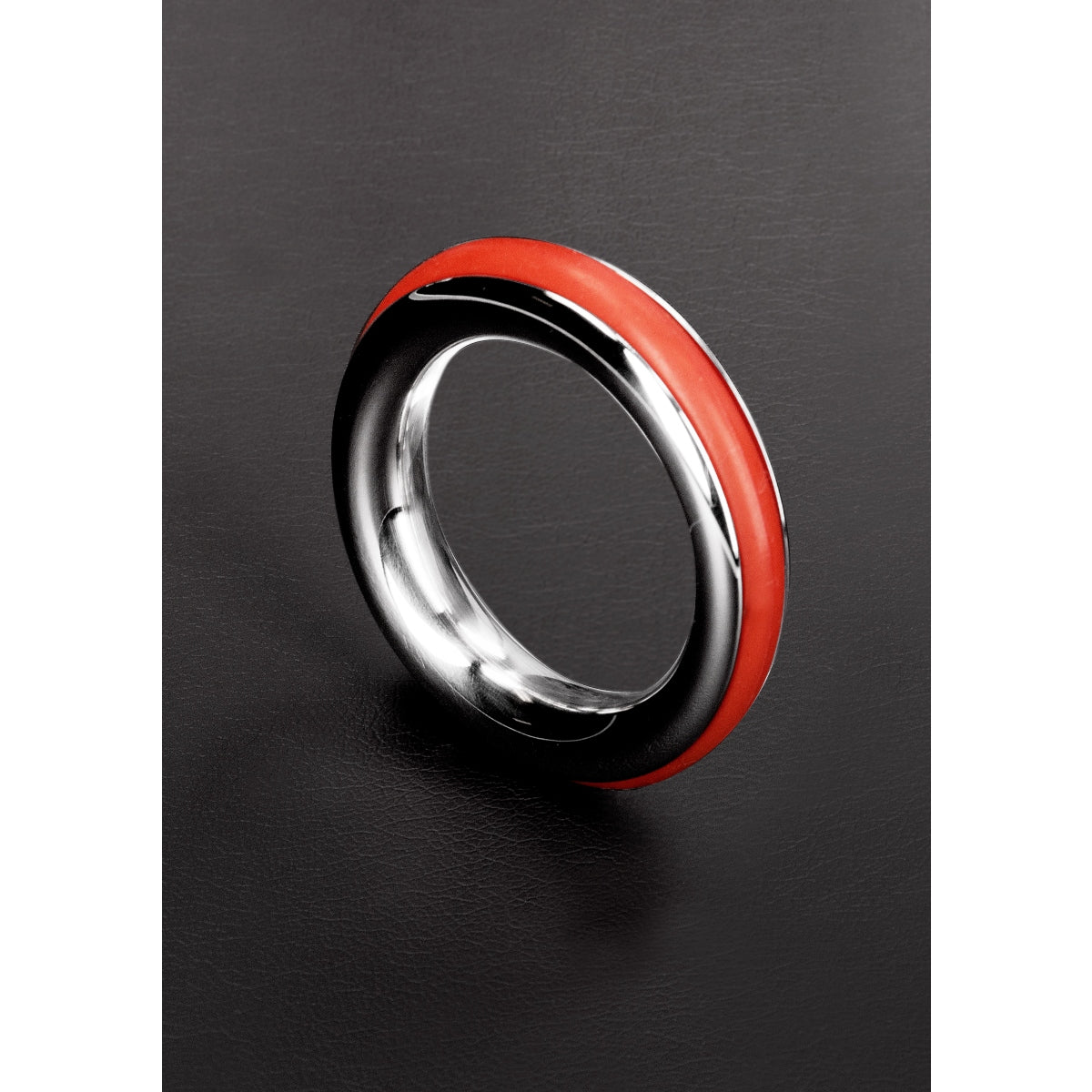 Shots Cazzo Tensions Stainless Steel Cock Ring Red 45mm (8131772219631)