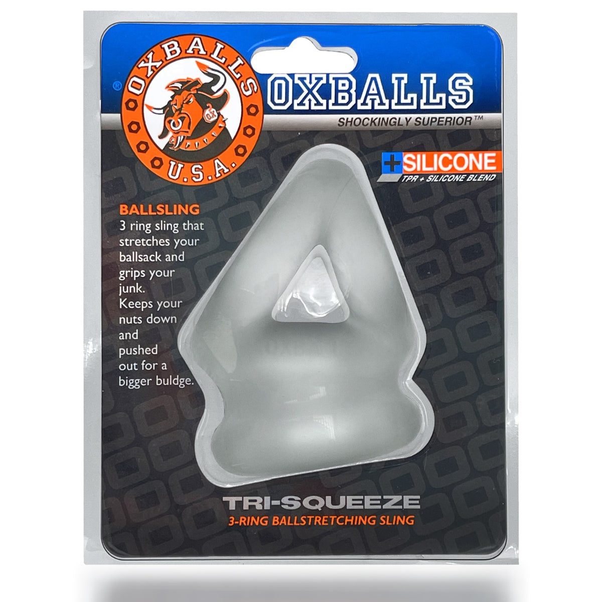 Tri-Squeeze Cocksling & Ballstretcher Clear Ice (8070356730095)