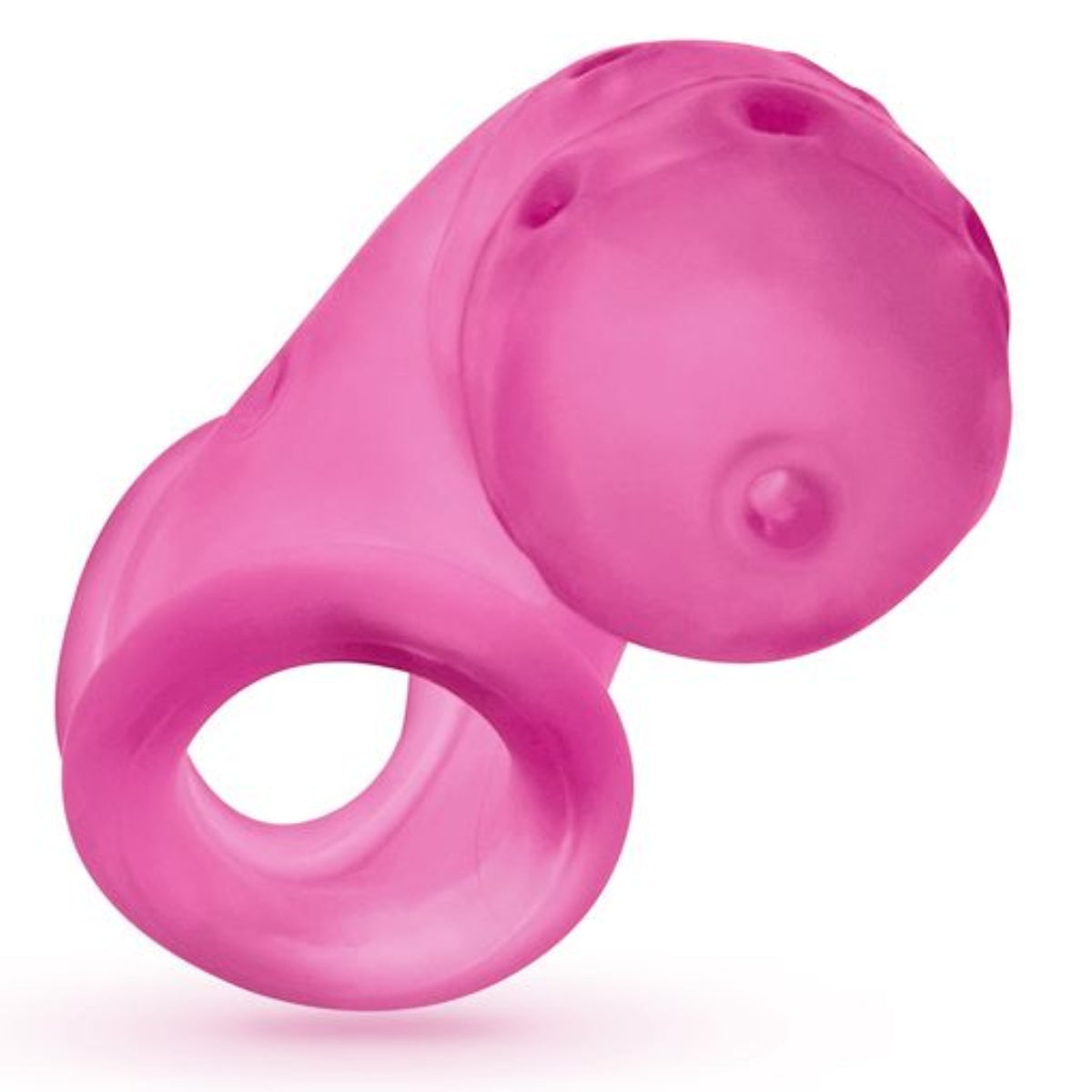 Oxballs Airlock Air-Lite Vented Chastity Cock Cage Pink Ice (8133012193519)