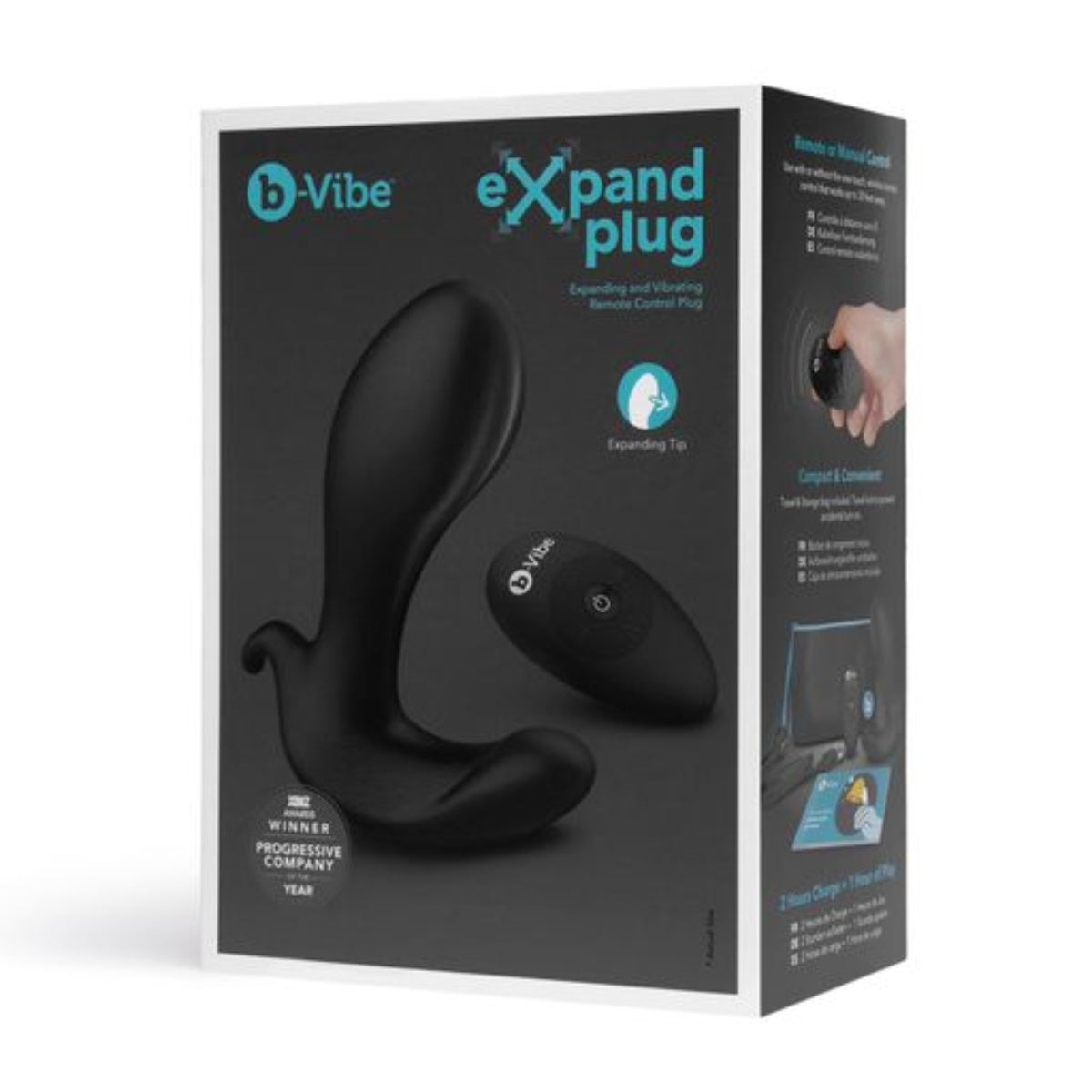 b-Vibe Expand Plug Vibrating Prostate Massager Butt Plug