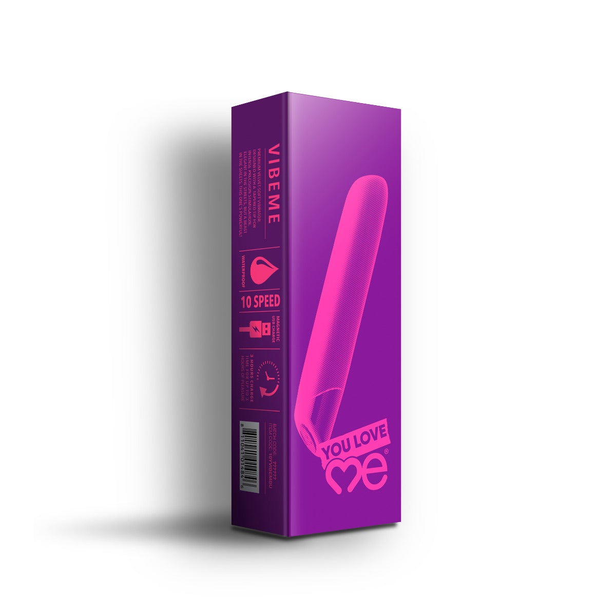 You Love Me Vibe Me Velvet Soft Vibrator Lilac packaging