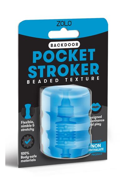 Zolo Back Door Pocket Stroker Blue (8124252684527)