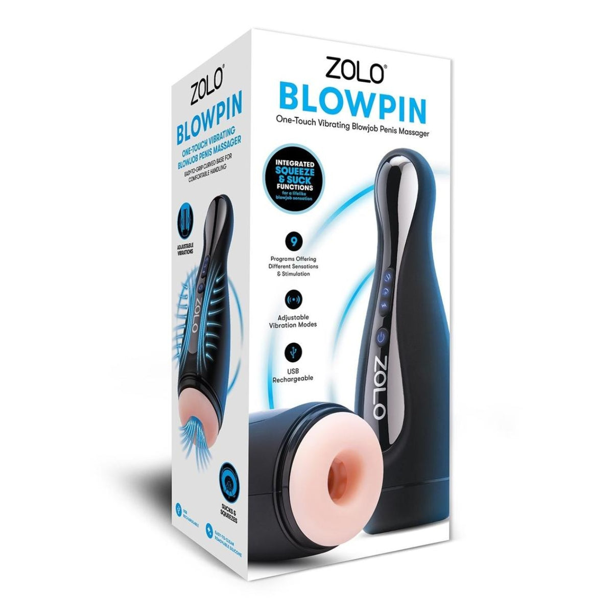 Zolo Blowpin Masturbator packaging
