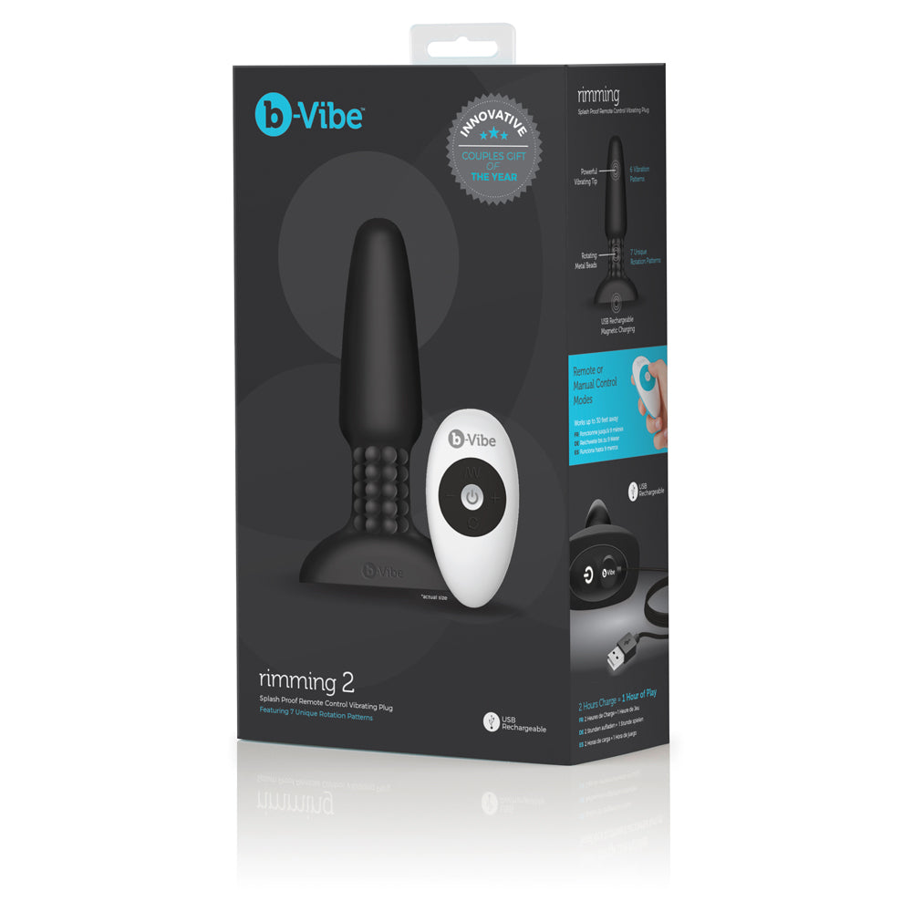 b-Vibe Rimming 2 Rotating Butt Plug | Remote Control b-Vibe Rimming 2 Rotating Butt Plug | Remote Control