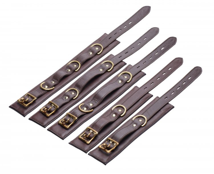 Brown Leather Bondage Kit (7515611169007)
