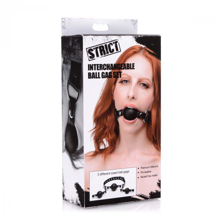 Interchangeable Silicone Ball Gag (7432679719151)