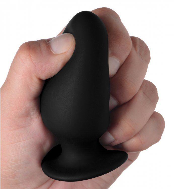 Squeezable Silicone Anal Plug - Small (7432649965807) (7432650031343)