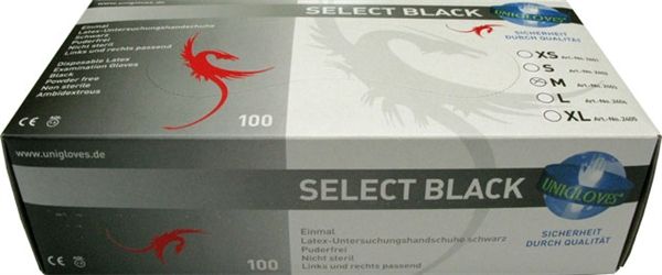 100 Black Disposable Gloves (4896927907978)
