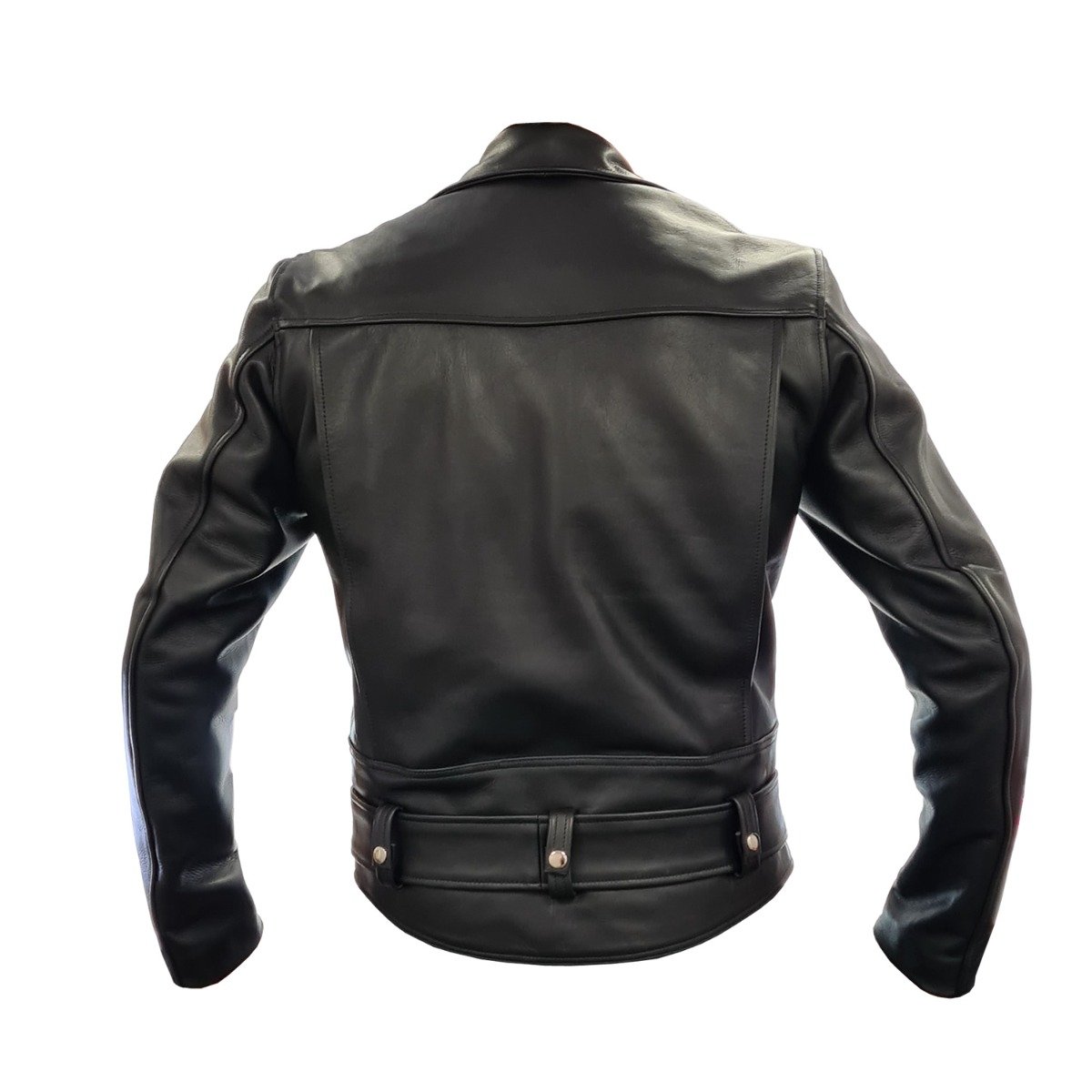 Leather police hot sale motorcycle jacket