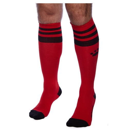 Football Socks Red & Black (7009059176612)