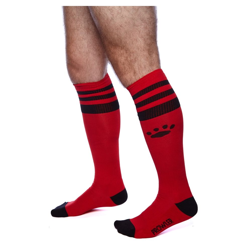 Football Socks Red & Black (7009059176612)