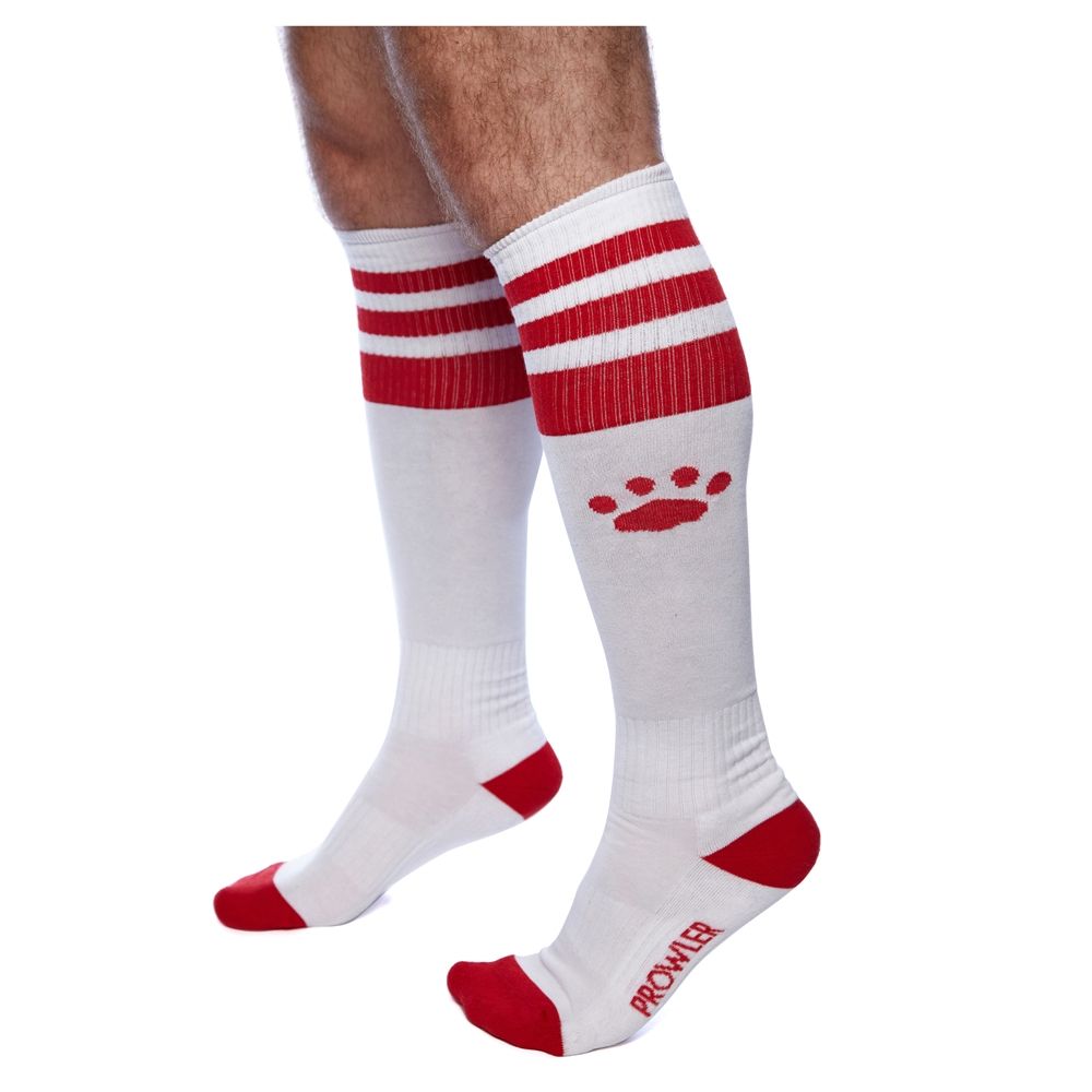 Football Socks White & Red (7009053212836)