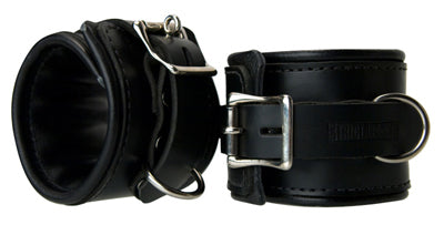 Padded Premium Leather Locking Wrist Cuffs (7450931888367)